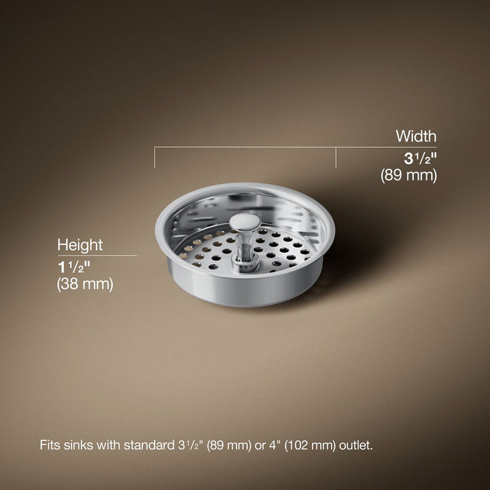 3/4 view of product with dimensions