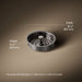3/4 view of product with dimensions