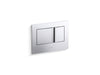 KOHLER Bevel Flush actuator plate for 2"x4" in-wall tank and carrier system