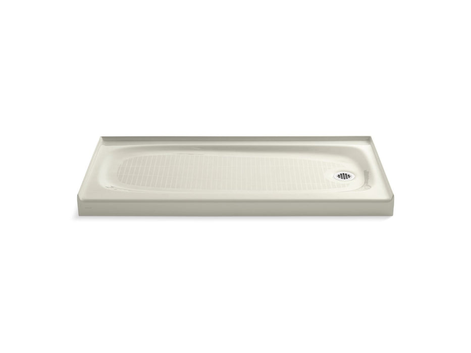 KOHLER Salient 60" x 30" alcove shower base, right drain