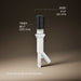 3/4 view of product with dimensions
