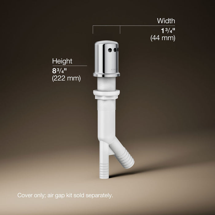 3/4 view of product with dimensions