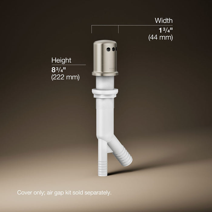 3/4 view of product with dimensions