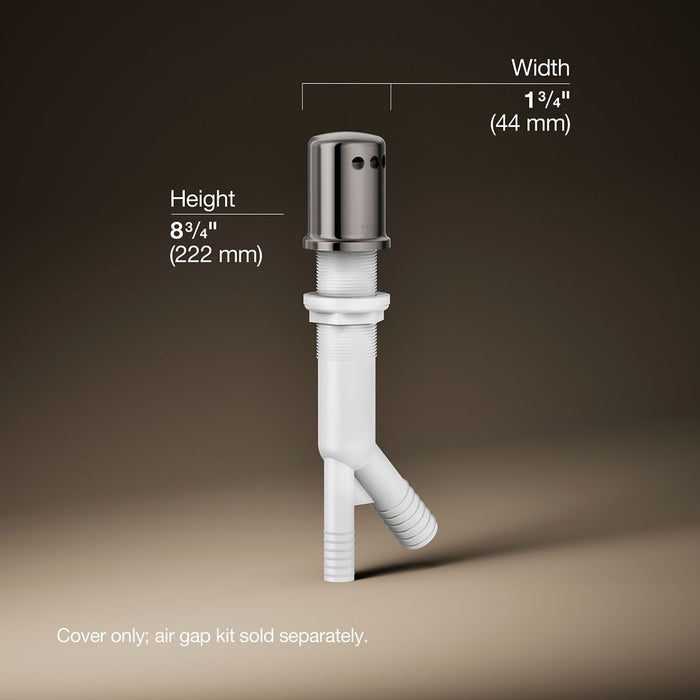 3/4 view of product with dimensions