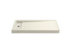 KOHLER K-9165 Bellwether 60" x 32" alcove shower base, left offset drain, biscuit