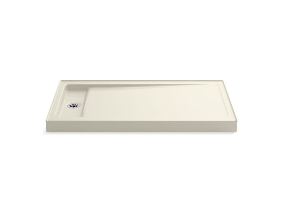 KOHLER K-9165 Bellwether 60" x 32" alcove shower base, left offset drain