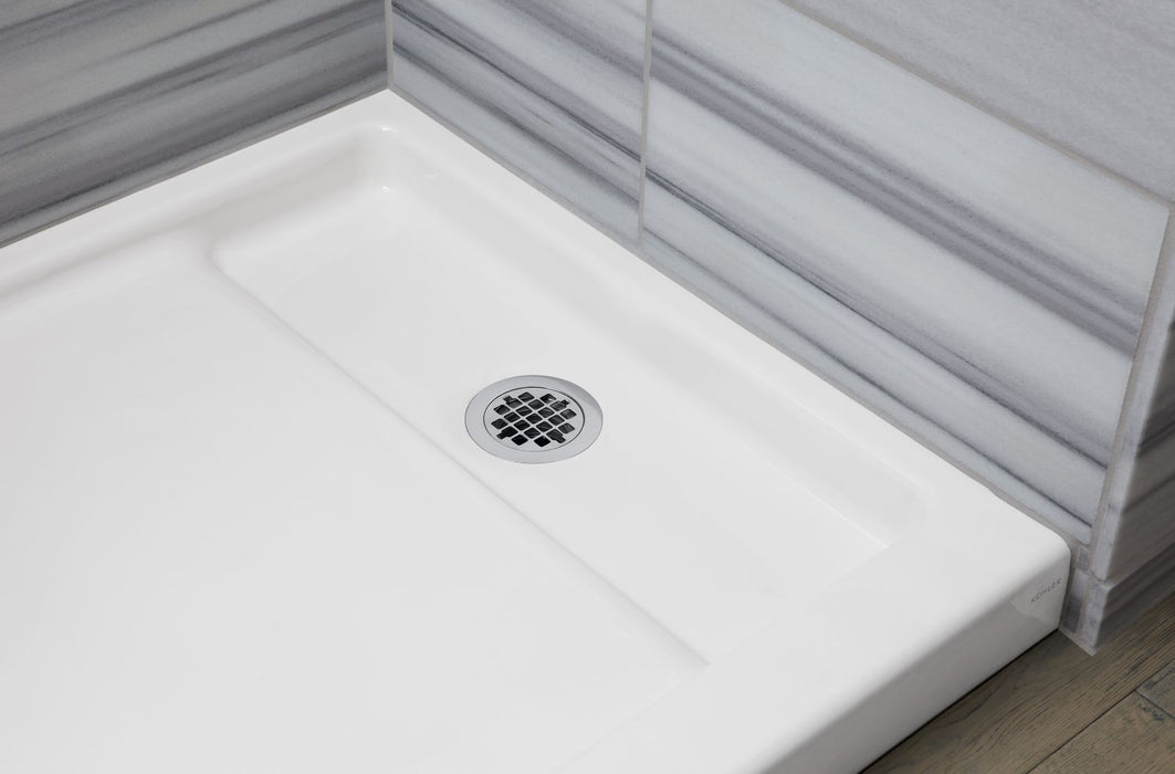 KOHLER K-9166 Bellwether 60" x 32" alcove shower base, right offset drain