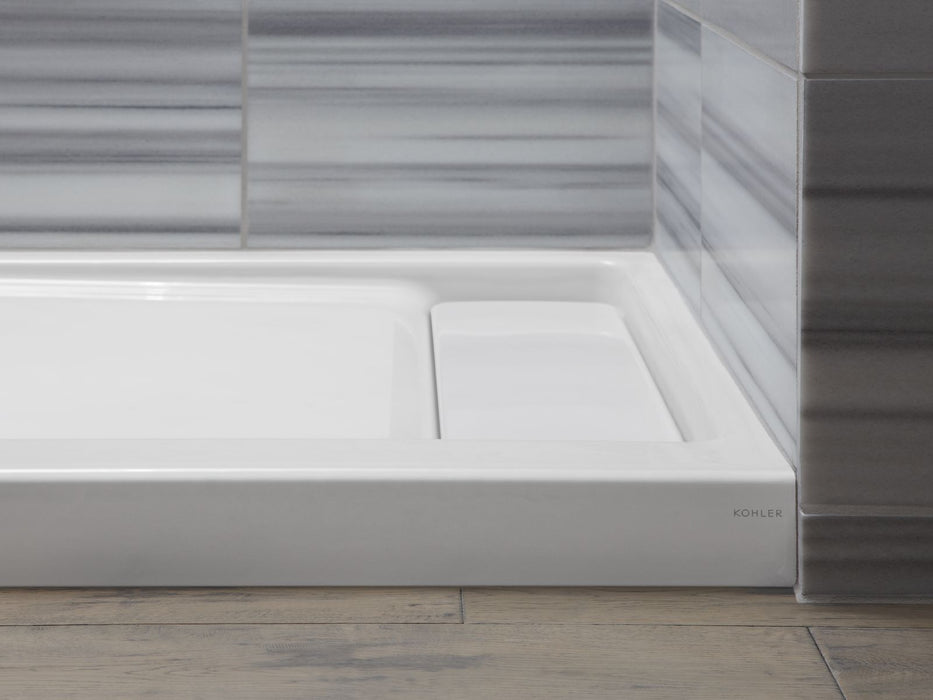 KOHLER K-9166 Bellwether 60" x 32" alcove shower base, right offset drain
