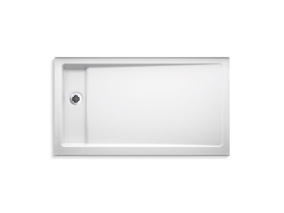 KOHLER K-9193 Bellwether 60" x 34" alcove shower base, left offset drain