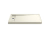KOHLER Bellwether 60" x 34" alcove shower base, left offset drain