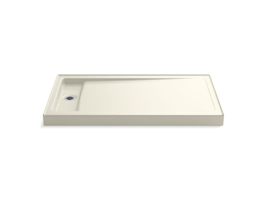 KOHLER Bellwether 60" x 34" alcove shower base, left offset drain