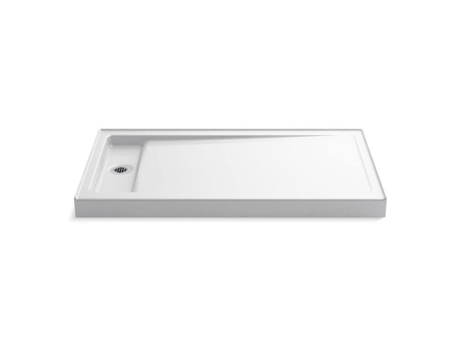 KOHLER Bellwether 60" x 34" alcove shower base, left offset drain