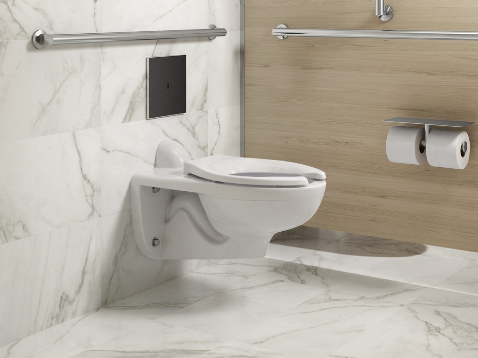 KOHLER K-91TB10L50-7BK Mach Flex Glass faceplate for concealed touchless toilet flushometer, 1.1 gpf