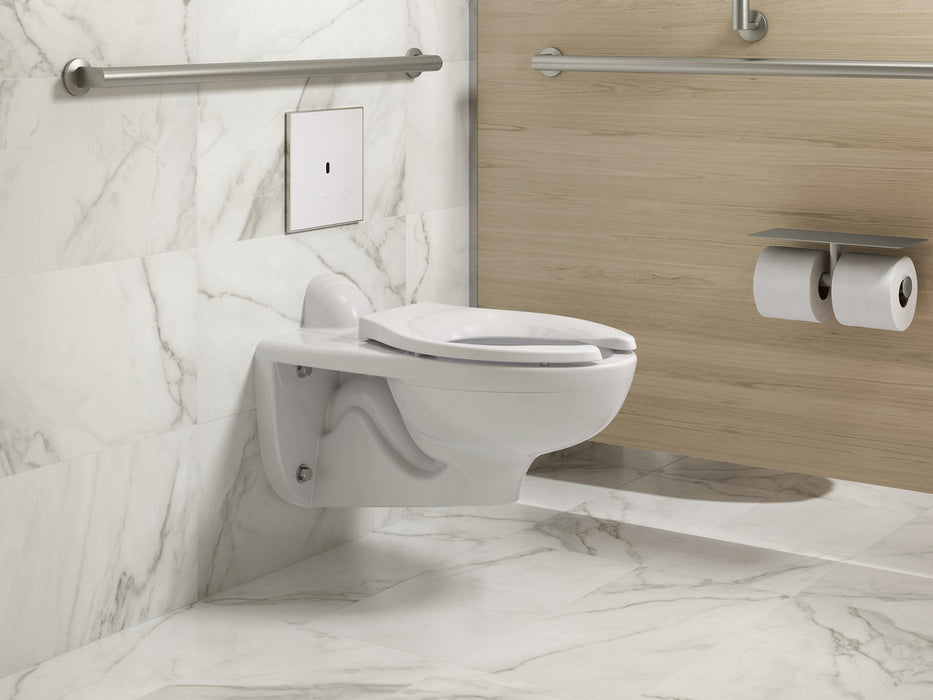 KOHLER K-91TB10N50-0WH Mach Flex Glass faceplate for concealed touchless toilet flushometer, 1.28 gpf