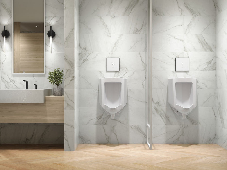 KOHLER K-91UB10D40-0WH Mach Flex Glass faceplate for concealed touchless urinal flushometer, 0.125 gpf