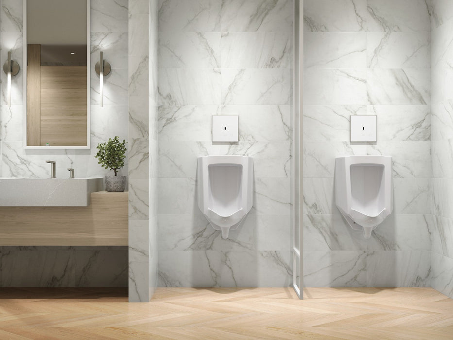 KOHLER K-91UB10D40-0WH Mach Flex Glass faceplate for concealed touchless urinal flushometer, 0.125 gpf