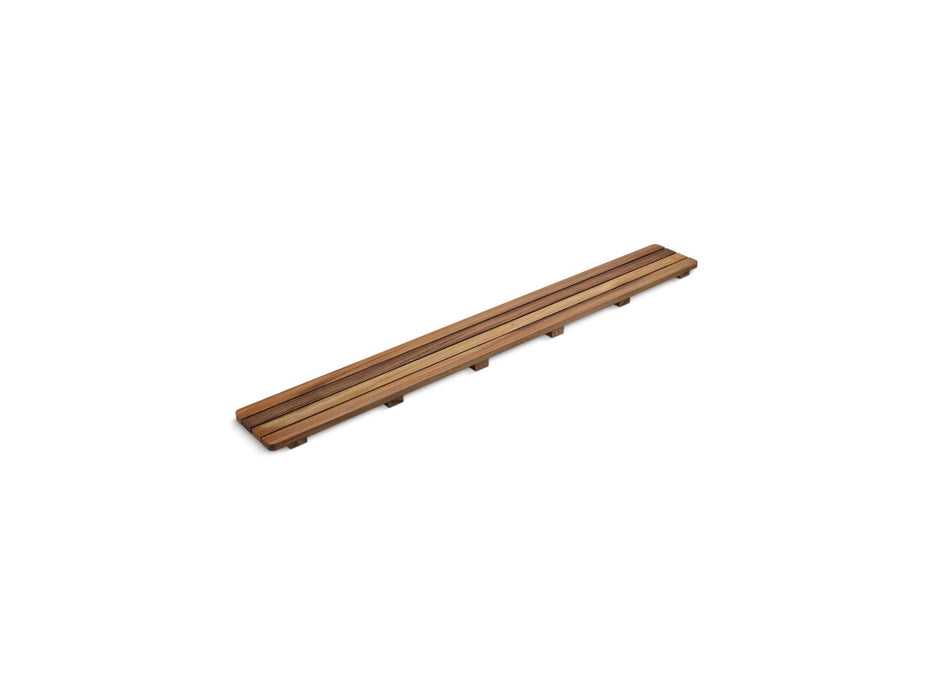 KOHLER K-9336 Groove Teak drain cover 48" receptor