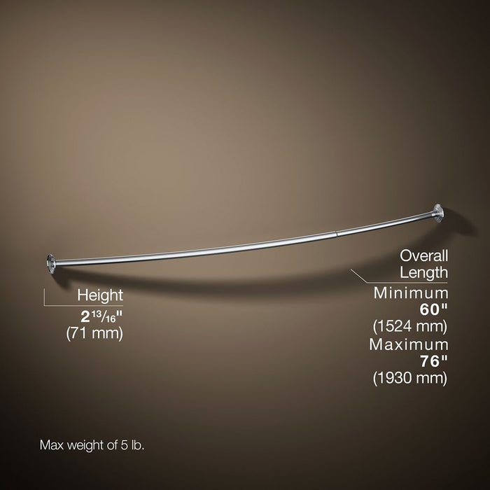 KOHLER K-9349 Expanse Curved shower rod