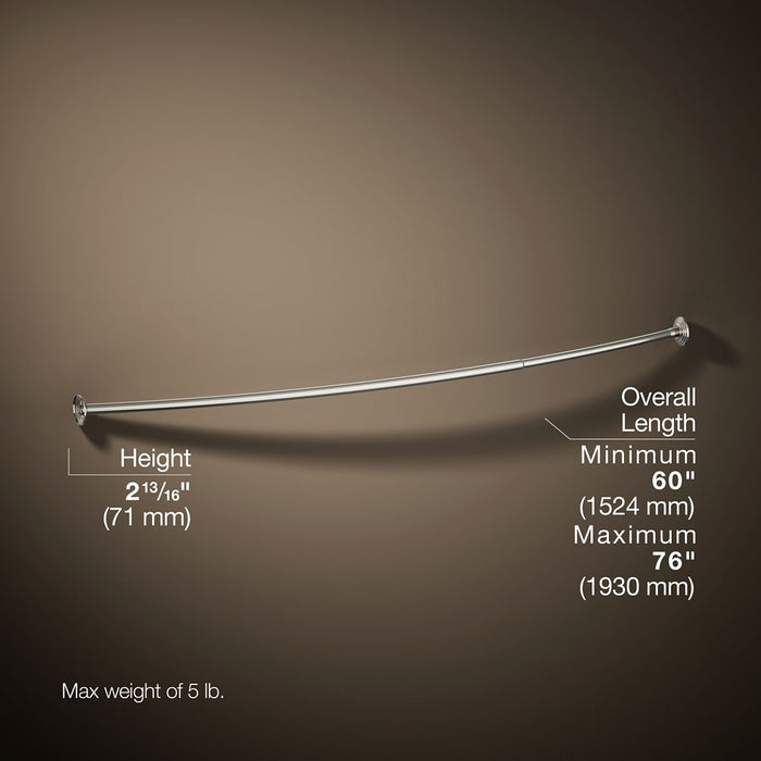 KOHLER KOHLER K-9349 Expanse Curved shower rod