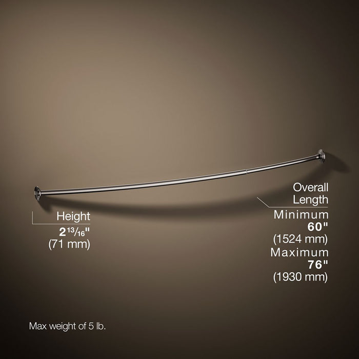 KOHLER KOHLER K-9349 Expanse Curved shower rod