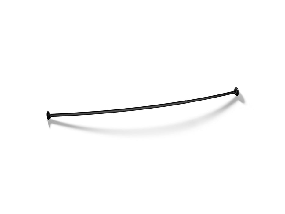 KOHLER K-9350 Expanse Curved shower rod, matte black