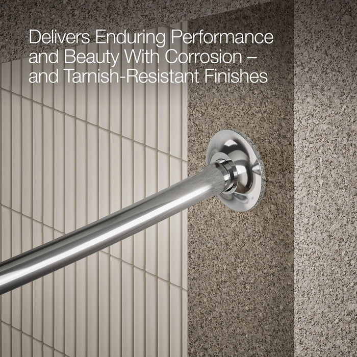 KOHLER K-9350 Expanse Curved shower rod, polished stainless - view 5