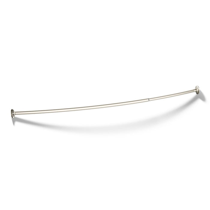 KOHLER K-9350 Expanse Curved shower rod, vibrant brushed nickel - view 3
