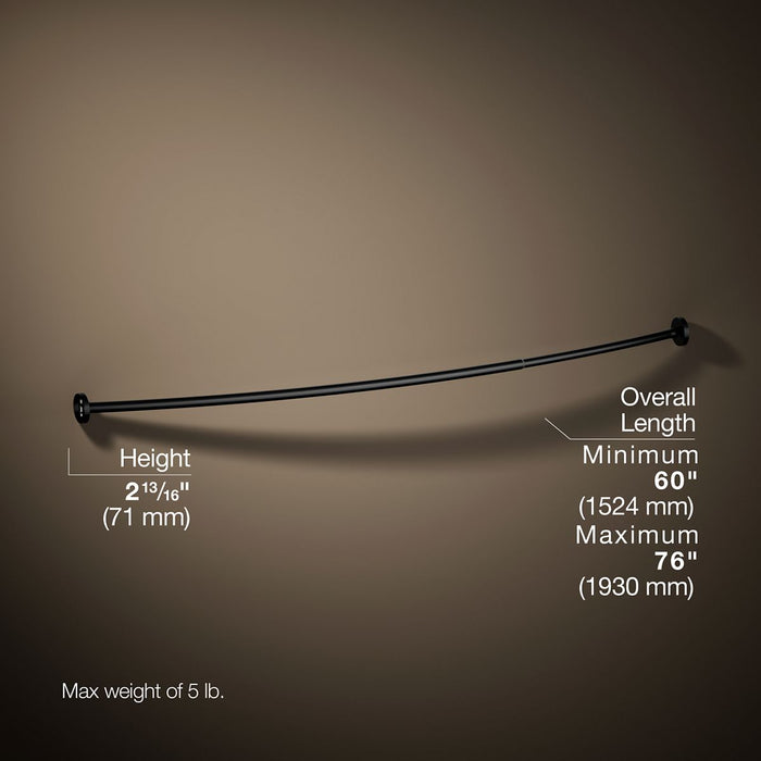 KOHLER K-9351 Expanse Curved shower rod