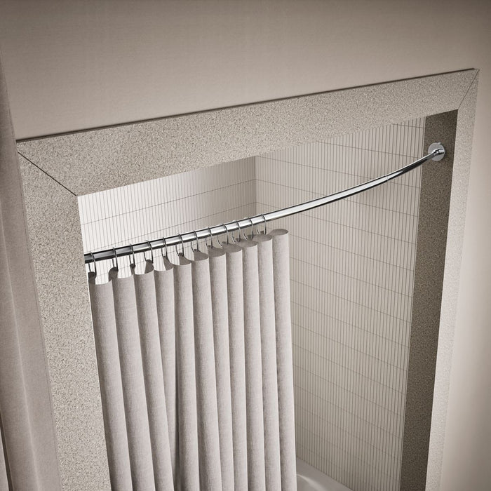 KOHLER K-9351 Expanse Curved shower rod, polished stainless - view 5