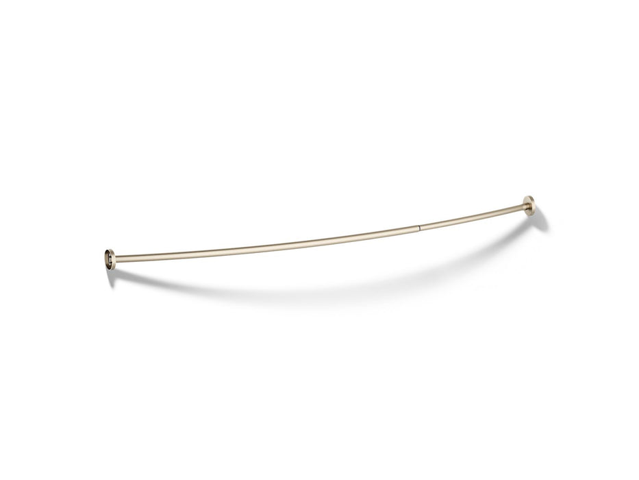 KOHLER K-9351 Expanse Curved shower rod, vibrant brushed bronze