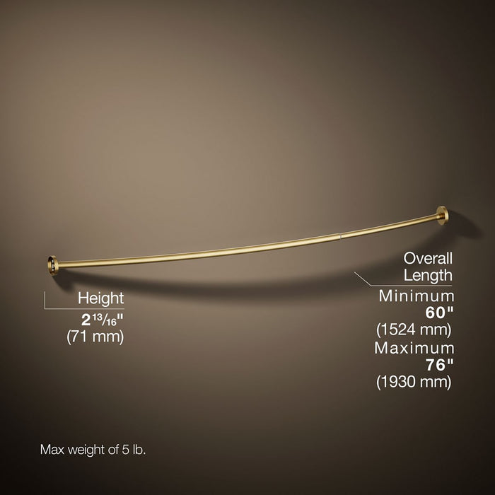KOHLER K-9351 Expanse Curved shower rod