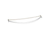KOHLER K-9351 Expanse Curved shower rod, vibrant brushed nickel