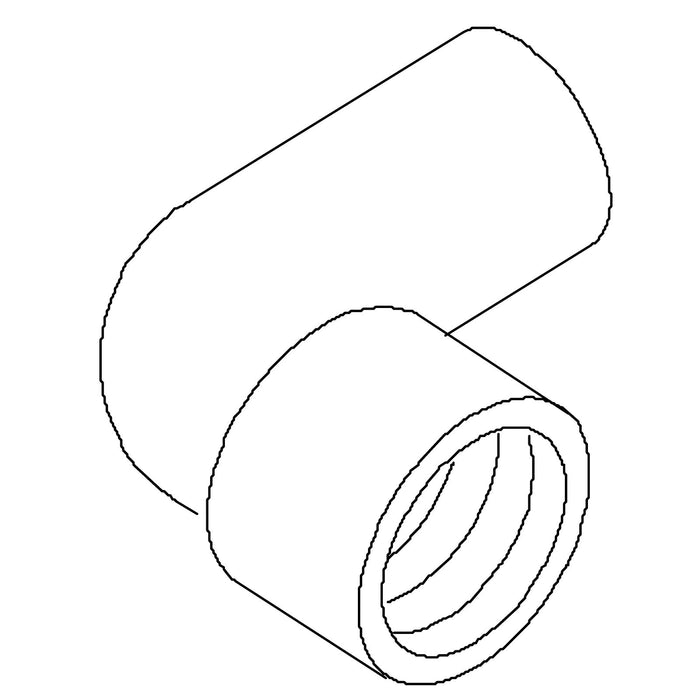 KOHLER K-93848 Elbow, Reducing .38" X .50 NPT PVC
