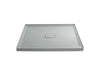 KOHLER K-9395 Archer 60" x 60" alcove shower base, center drain, ice grey