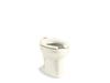 KOHLER Wellcomme Floor-mount top spud flushometer bowl