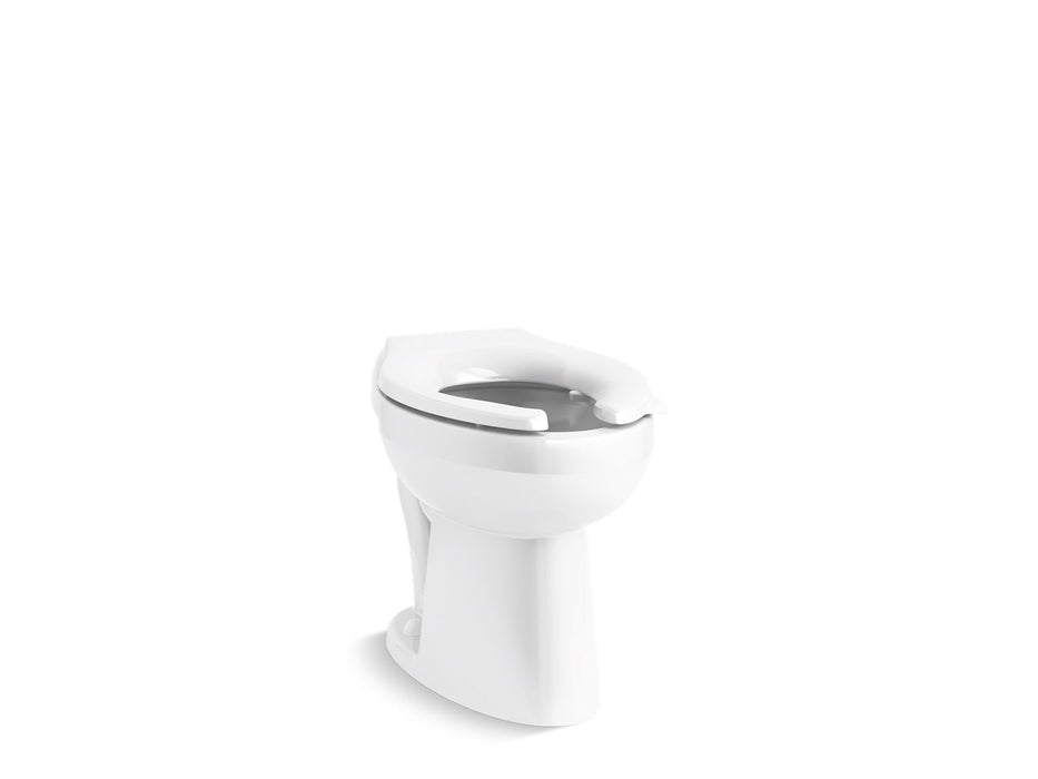 KOHLER K-96058-L Highcliff Floor-mount rear spud flushometer bowl with bedpan lugs