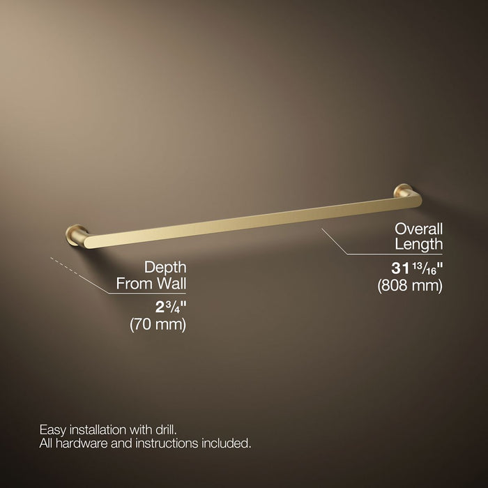 KOHLER KOHLER K-97027 Avid 30" towel bar