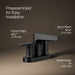 KOHLER KOHLER K-97031-4 Taut Centerset bathroom sink faucet, 1.2 gpm