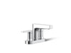 KOHLER KOHLER K-97031-4 Taut Centerset bathroom sink faucet, 1.2 gpm