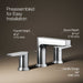 KOHLER K-97100-4 Taut Widespread bathroom sink faucet, 1.2 gpm, polished chrome - view 3