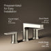 KOHLER K-97100-4 Taut Widespread bathroom sink faucet, 1.2 gpm, vibrant brushed nickel - view 3