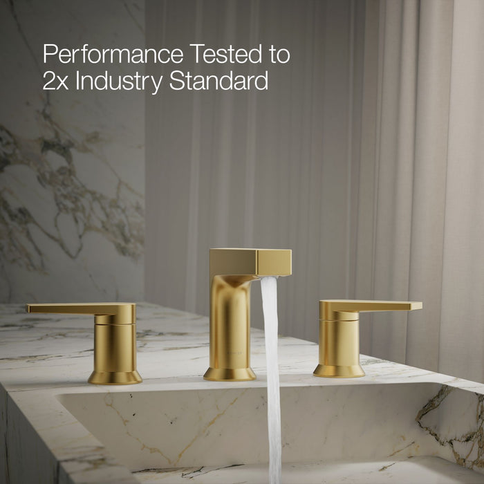 KOHLER K-97100-4 Taut Widespread bathroom sink faucet, 1.2 gpm