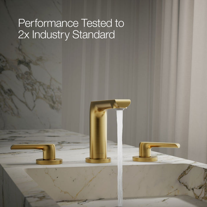 KOHLER K-97352-4N Avid Widespread bathroom sink faucet, 0.5 gpm