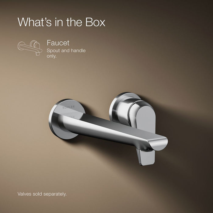 Kohler Avid Wall-mount bathroom sink faucet, 1.2 gpm