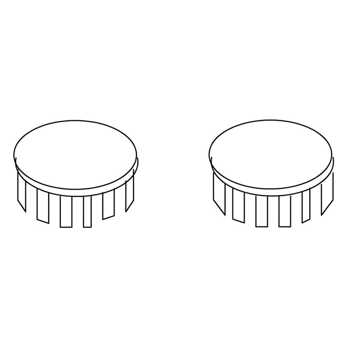 KOHLER K-97388 Cap Kit, Seat Hinge, Pair