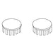 KOHLER K-97388 Cap Kit, Seat Hinge, Pair