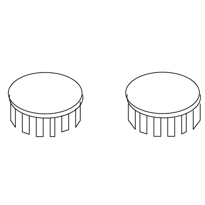KOHLER K-97388-VF Cap Kit, Seat Hinge, Pair
