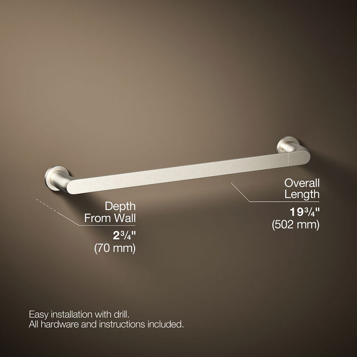 KOHLER Avid 18" towel bar