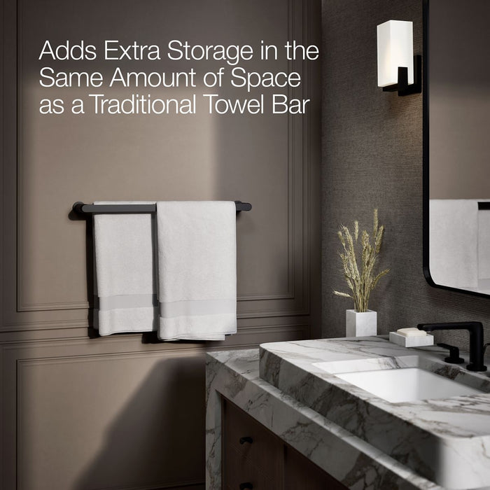 KOHLER Avid 24" double towel bar