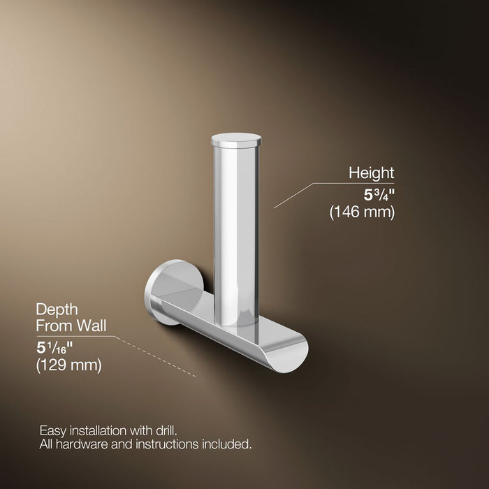 KOHLER K-97502 Avid Vertical toilet paper holder